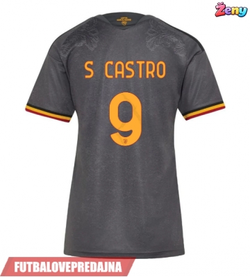 Lacne Ženy Futbalové dres AS Roma Santiago Castro #9 2026-27 Krátky Rukáv - Tretina